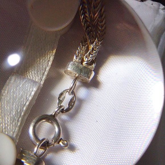 .925 Sterling Silver 18" Braided Chain 10.18grams - Picture 9 of 11